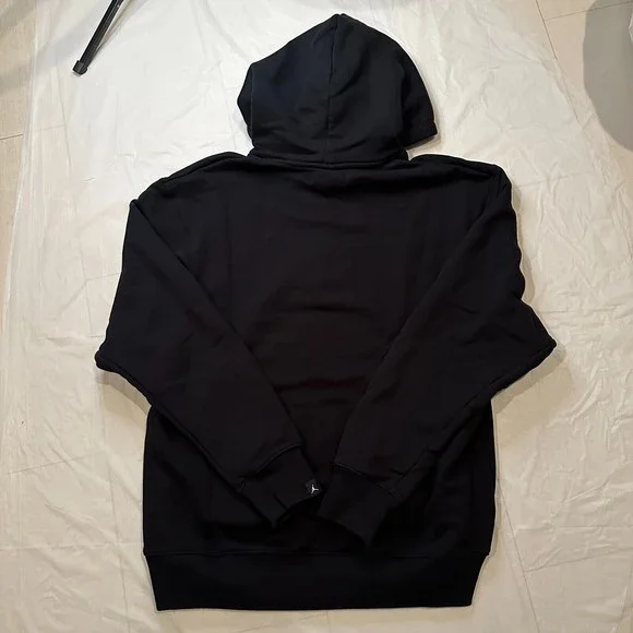 Nike Men's Air Jordan Pullover Cotton Hoodie Sportswear Black Size Large Sport - Picture 8 of 12